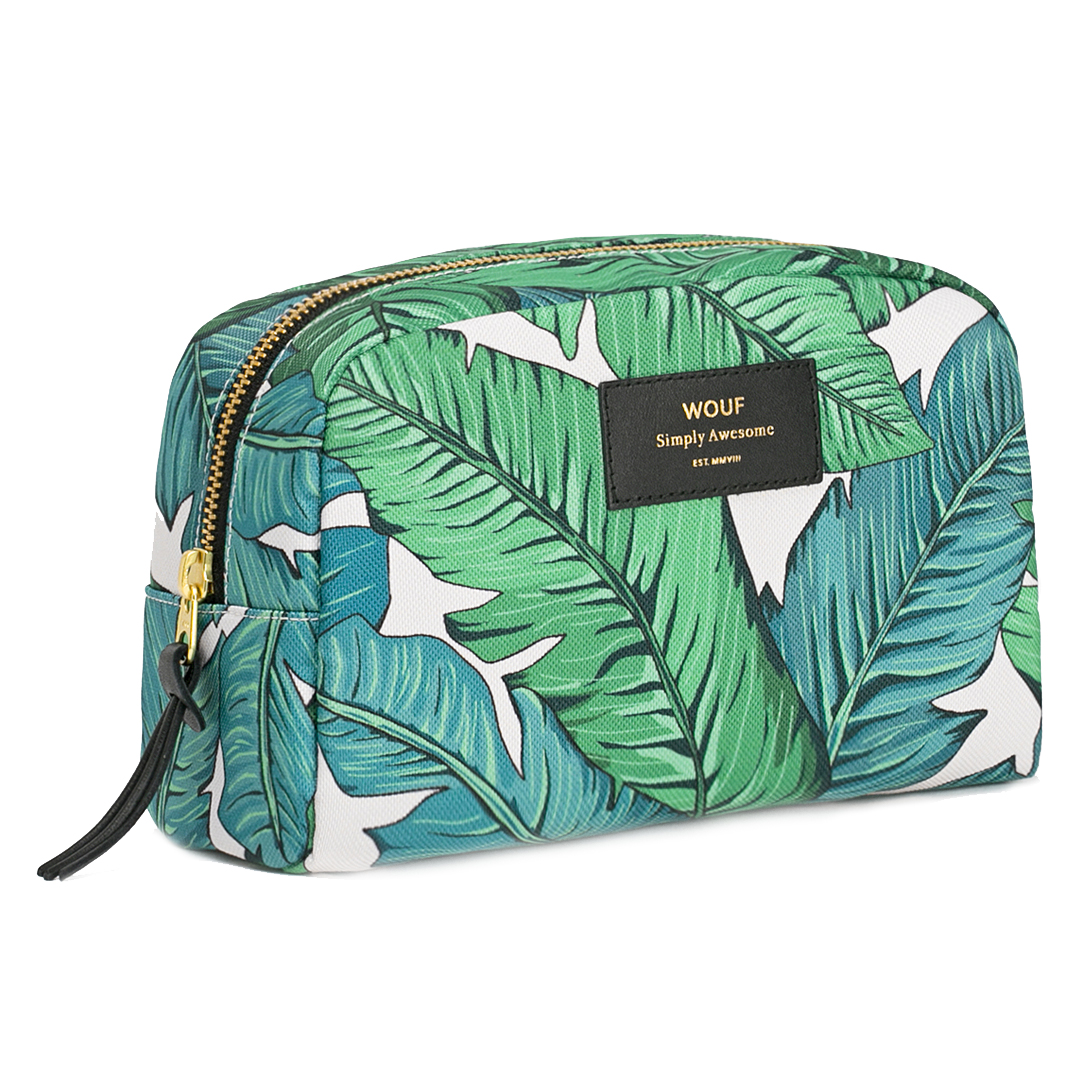 Wouf Big Beauty Tropical Cosmetic/Toiletry Bag - Just Landed in the Grove